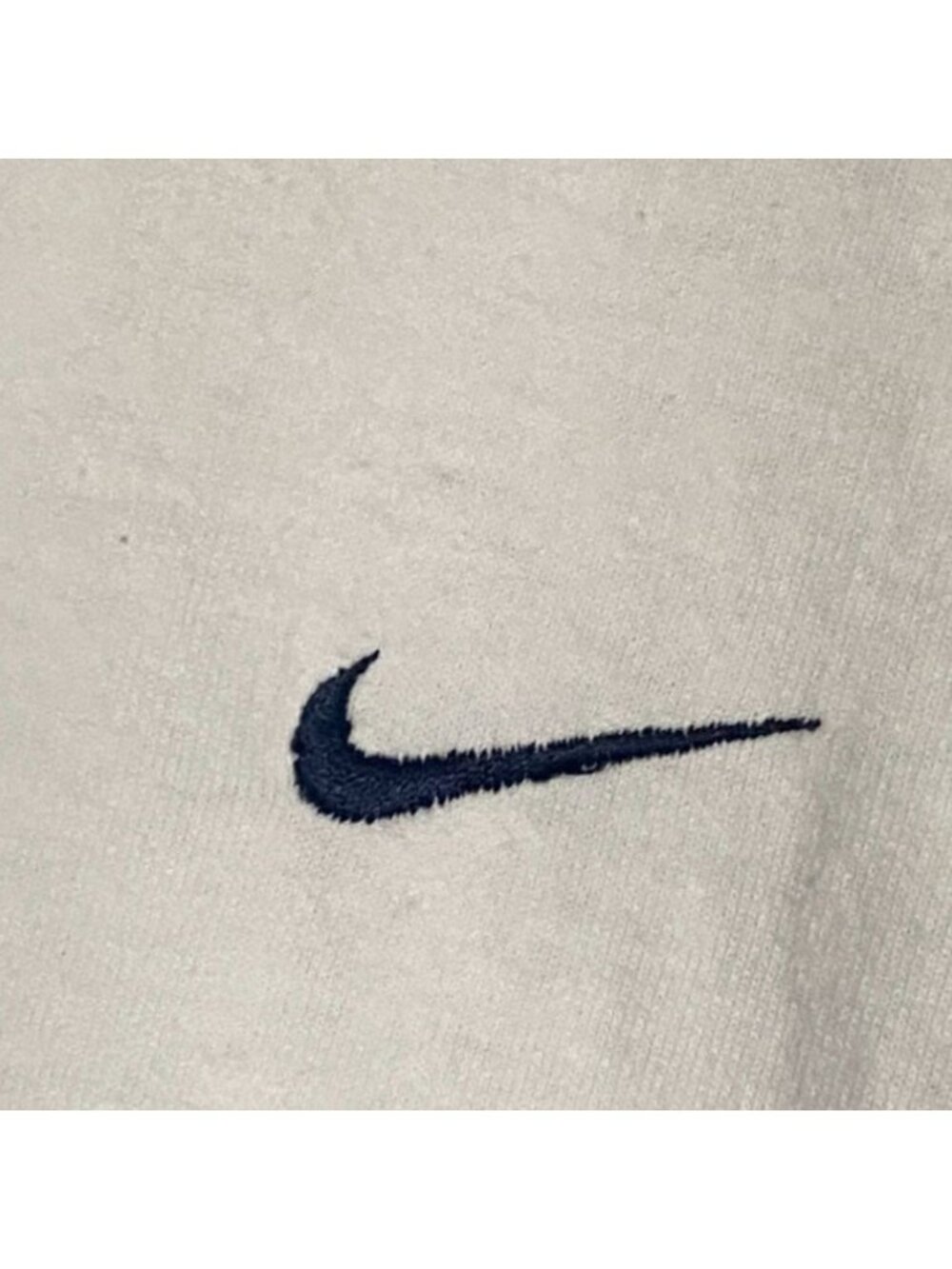 Nike Banded Neckline Adult Short Sleeve T-Shirt-White/Navy Blue-Size M-GUC - Picture 4 of 5